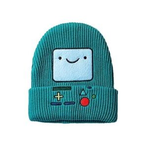 Adventure Time BMO Teal Cartoon Character Beanie